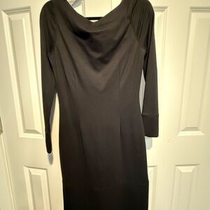 Sophisticated Black Long Sleeve Dress